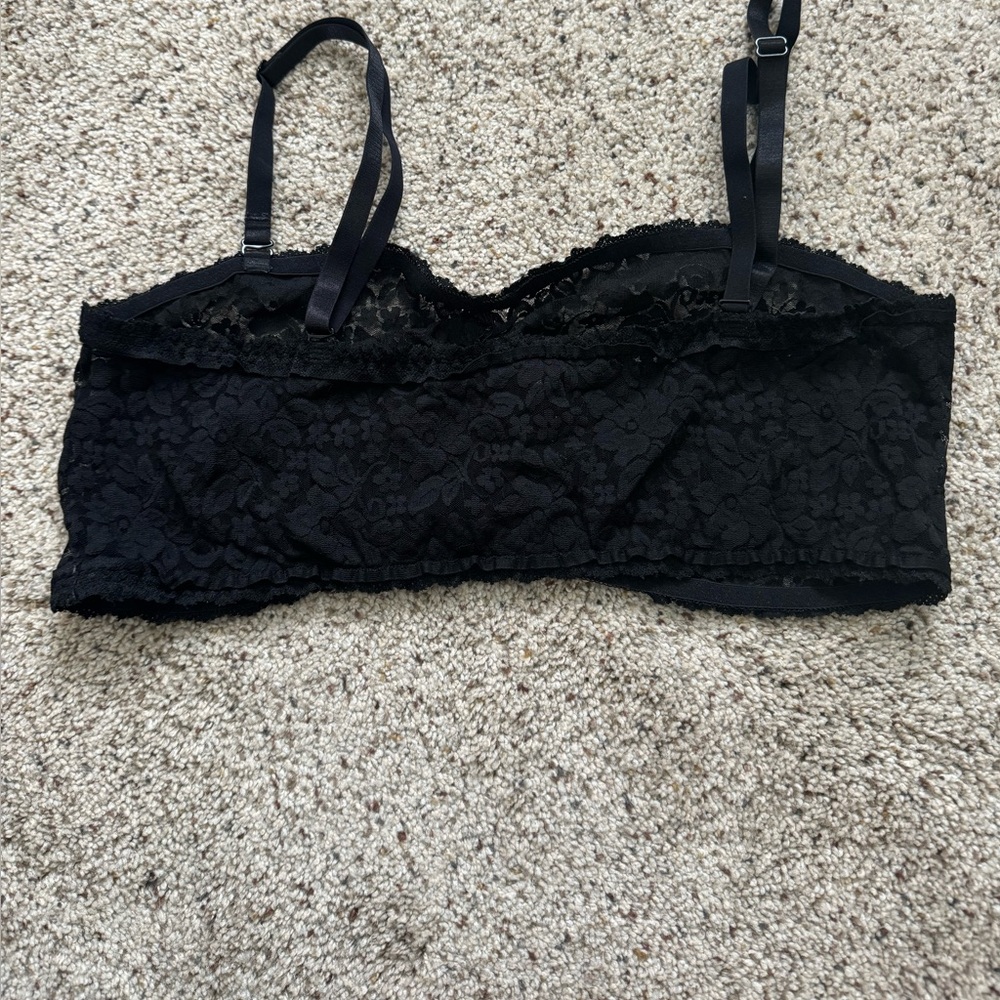 Torrid Black Lace Bandeau bralette - Picture 2 of 4